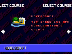micro machines course select on snes